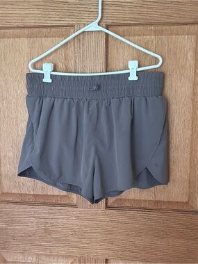 All in motion Women's Olive Gray Athletic Shorts -